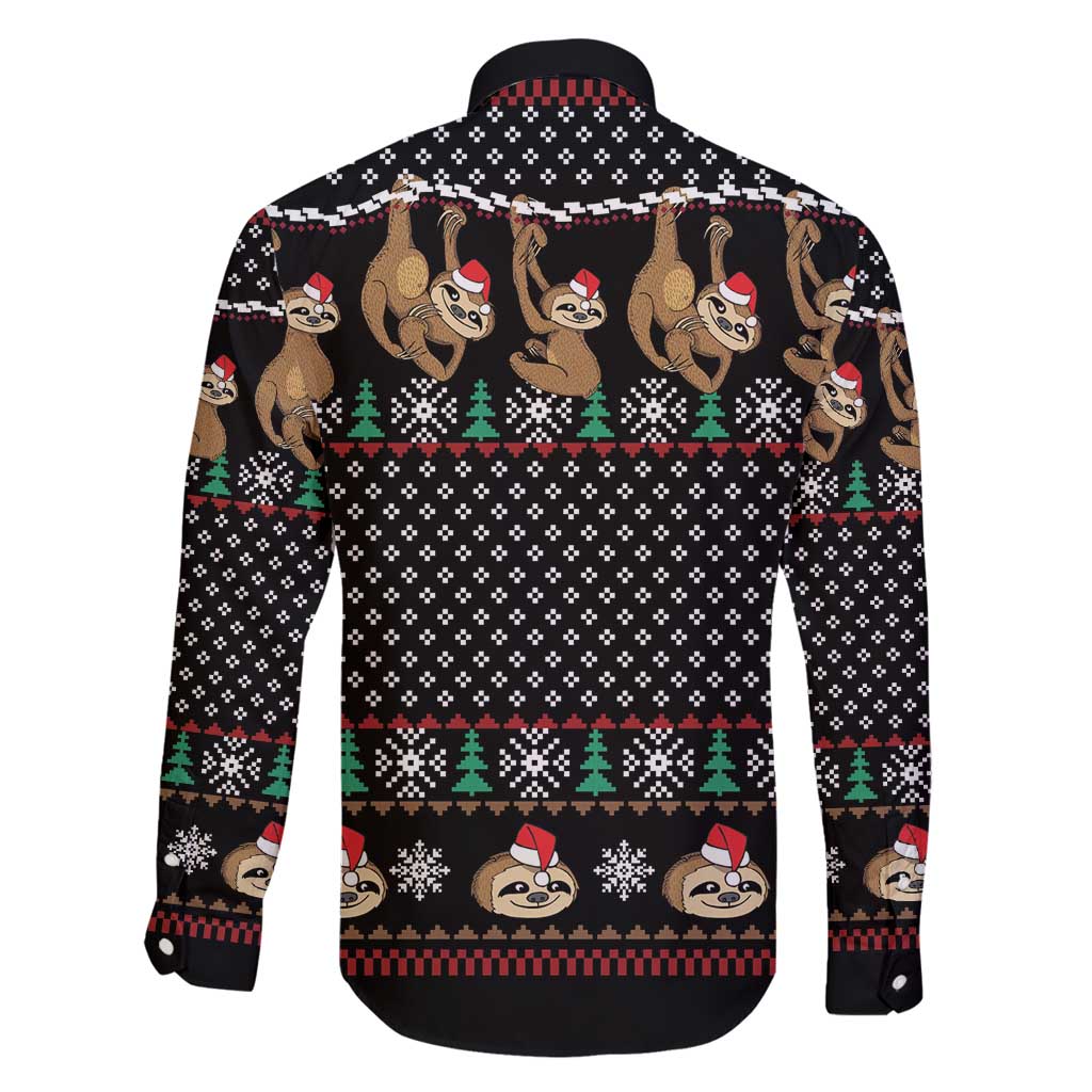 Merry Slothmas Family Matching Puletasi and Hawaiian Shirt Cute Sloth Christmas DT04 - Wonder Print Shop