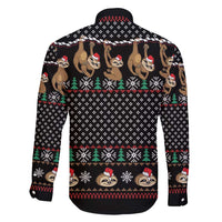 Merry Slothmas Family Matching Puletasi and Hawaiian Shirt Cute Sloth Christmas DT04 - Wonder Print Shop