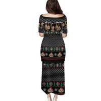 Merry Slothmas Family Matching Puletasi and Hawaiian Shirt Cute Sloth Christmas DT04 - Wonder Print Shop