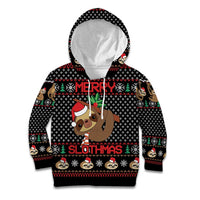 Merry Slothmas Kid Hoodie Cute Sloth Christmas DT04 - Wonder Print Shop