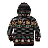 Merry Slothmas Kid Hoodie Cute Sloth Christmas DT04 - Wonder Print Shop