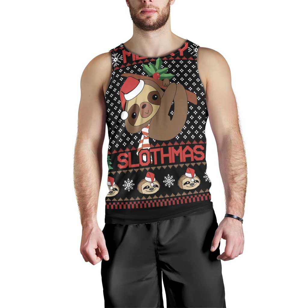 Merry Slothmas Men Tank Top Cute Sloth Christmas DT04 - Wonder Print Shop
