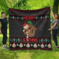 Merry Slothmas Quilt Cute Sloth Christmas DT04 - Wonder Print Shop
