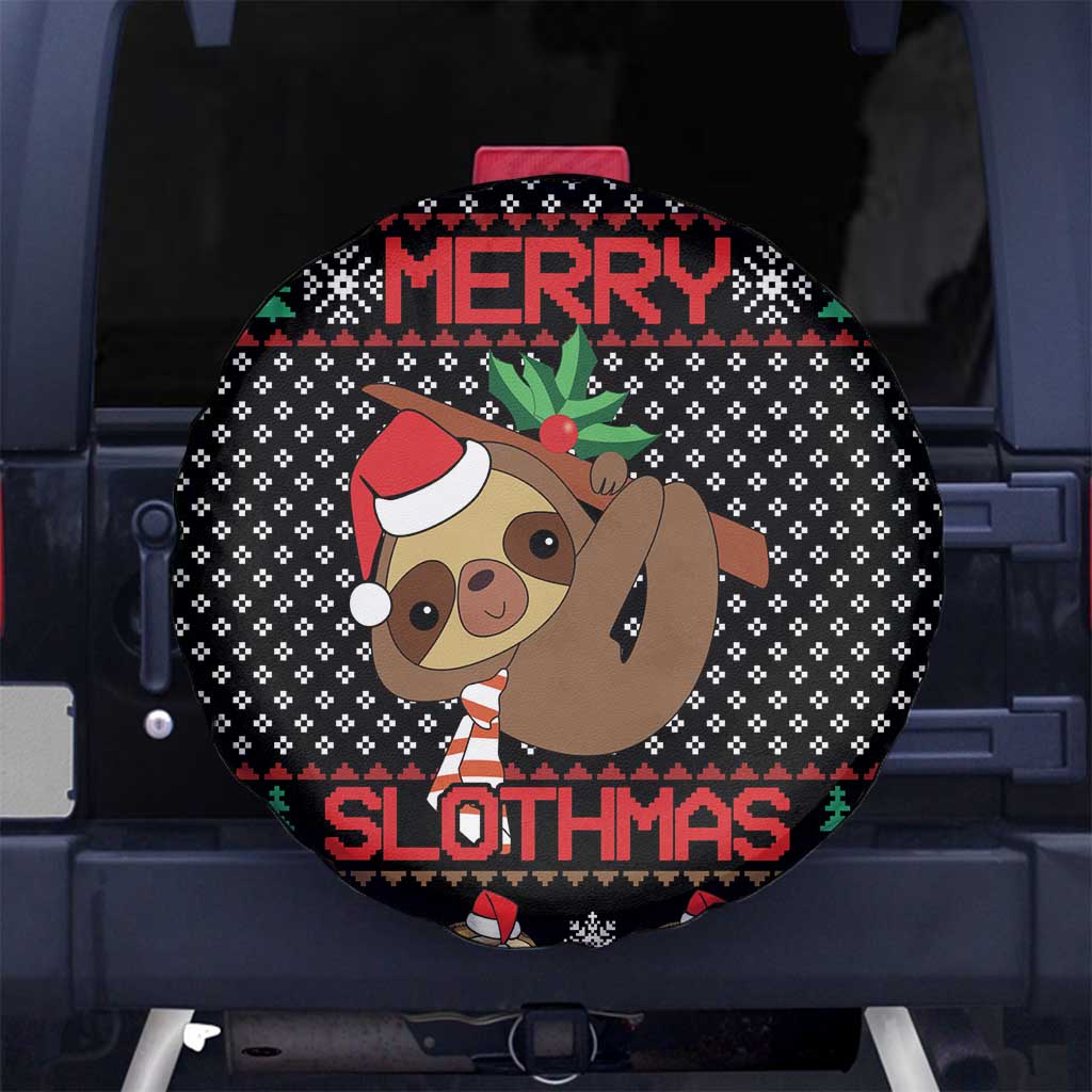 Merry Slothmas Spare Tire Cover Cute Sloth Christmas DT04 - Wonder Print Shop