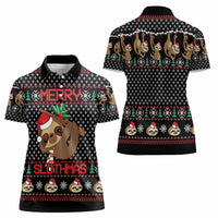 Merry Slothmas Women Polo Shirt Cute Sloth Christmas DT04 - Wonder Print Shop