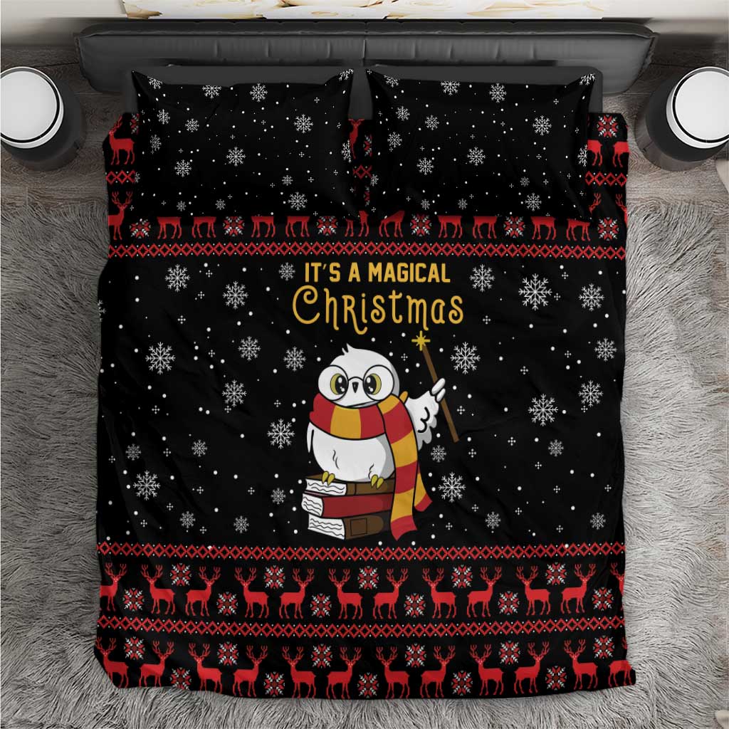 Magical Christmas Bedding Set Owl Book Xmas DT04 - Wonder Print Shop