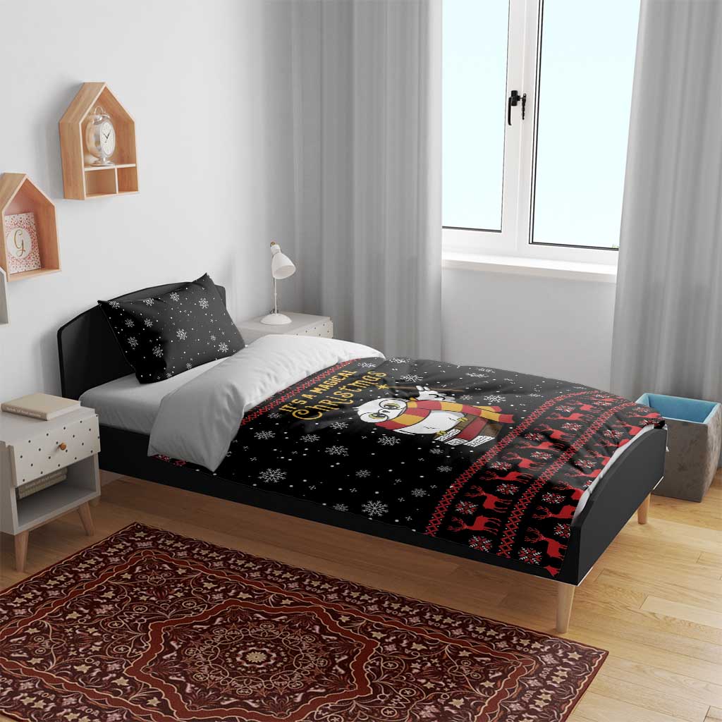 Magical Christmas Bedding Set Owl Book Xmas DT04 - Wonder Print Shop