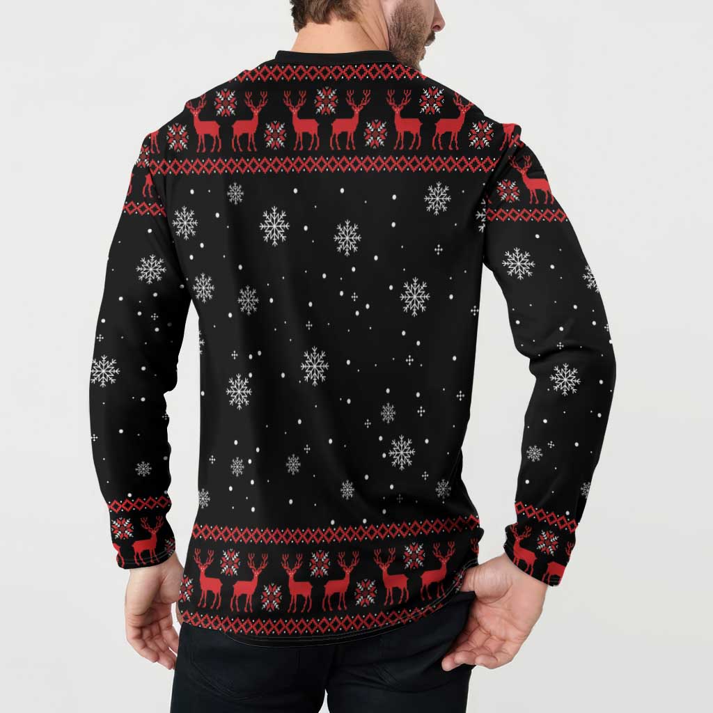 Magical Christmas Button Sweatshirt Owl Book Xmas DT04 - Wonder Print Shop