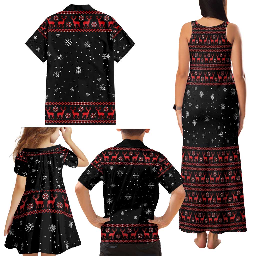 Magical Christmas Family Matching Tank Maxi Dress and Hawaiian Shirt Owl Book Xmas DT04 - Wonder Print Shop
