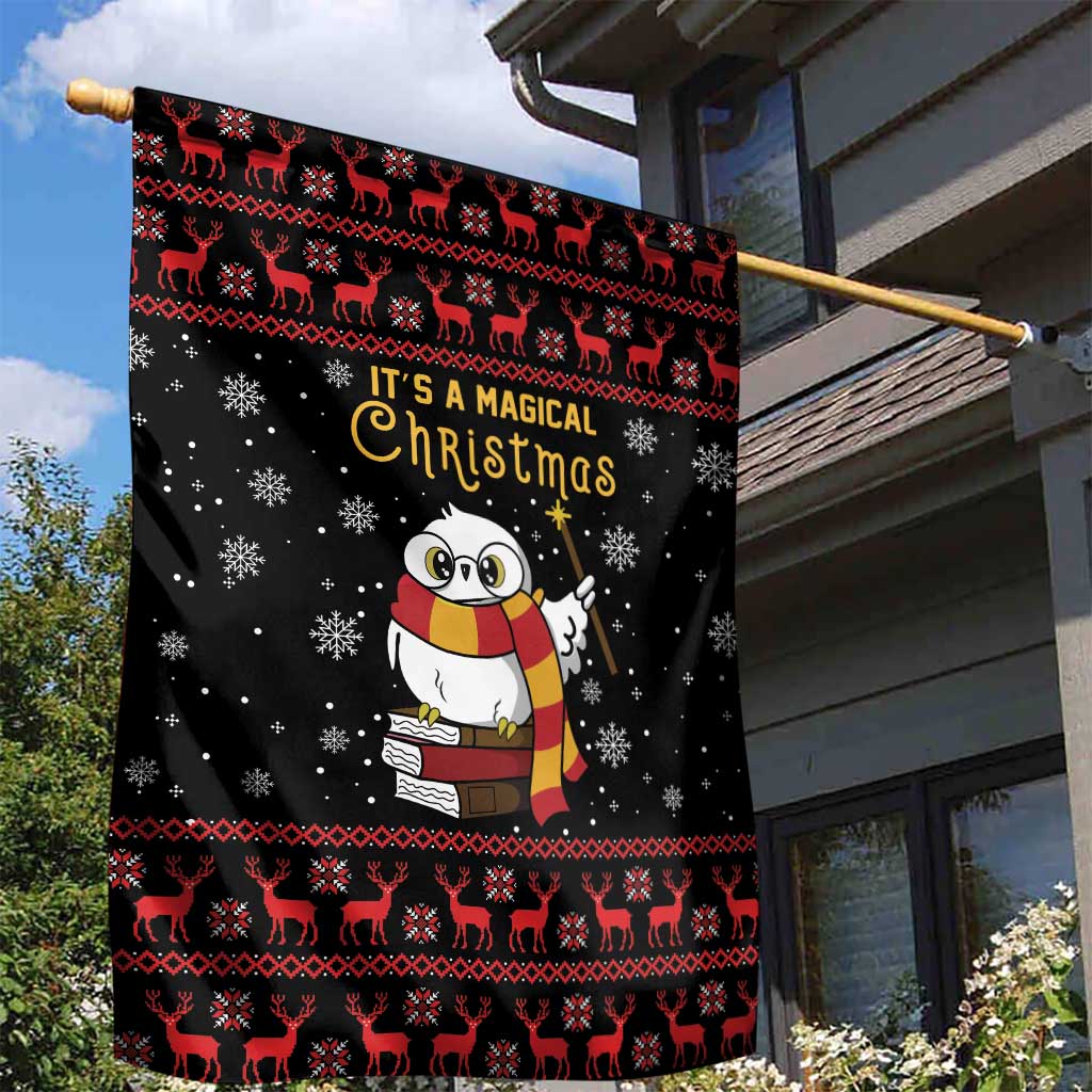 Magical Christmas Garden Flag Owl Book Xmas DT04 - Wonder Print Shop