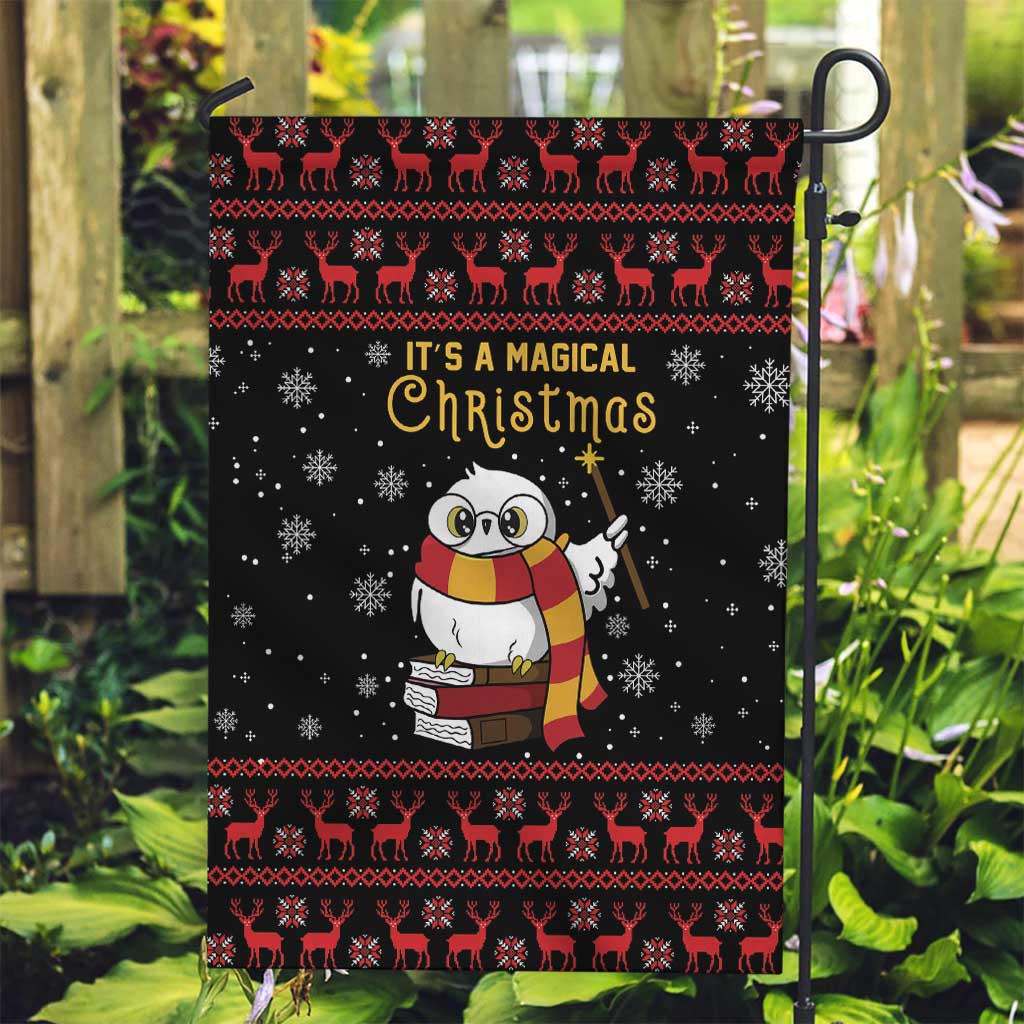 Magical Christmas Garden Flag Owl Book Xmas DT04 - Wonder Print Shop