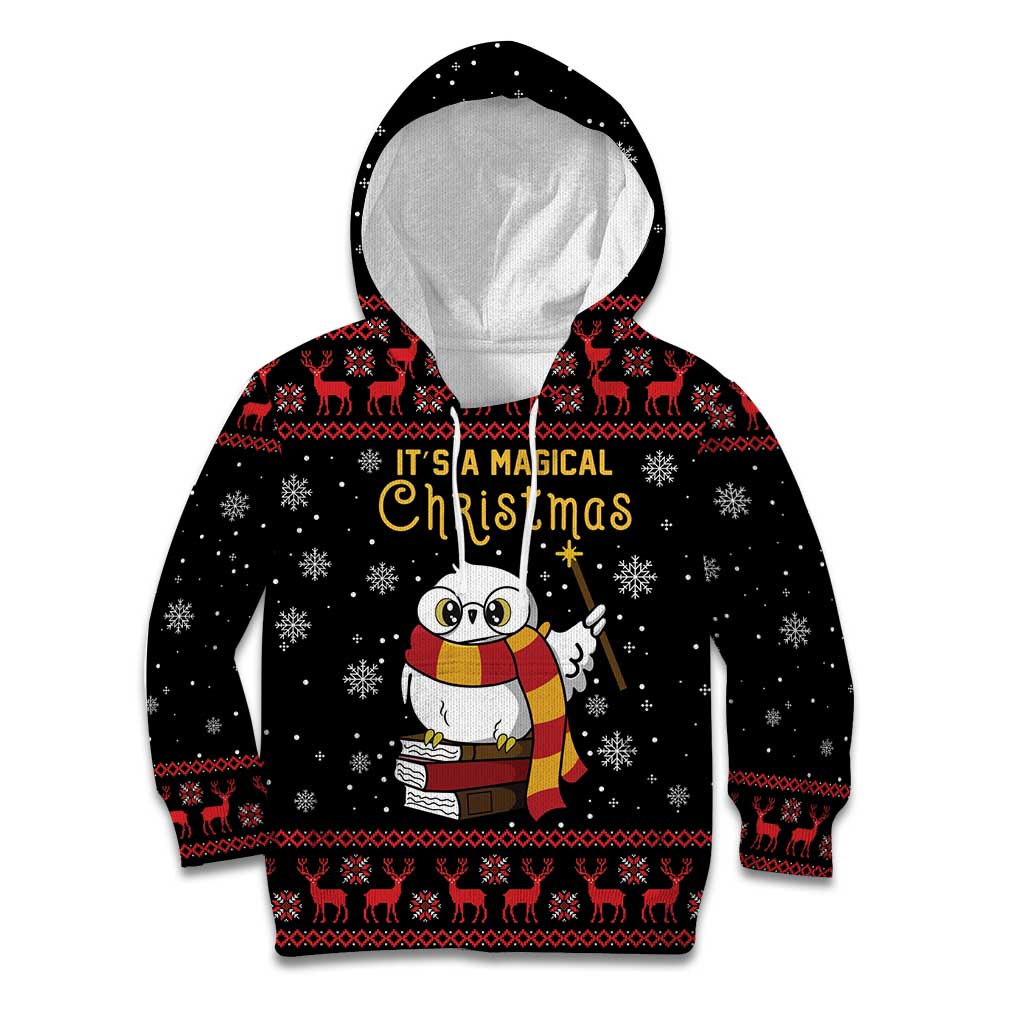 Magical Christmas Kid Hoodie Owl Book Xmas DT04 - Wonder Print Shop
