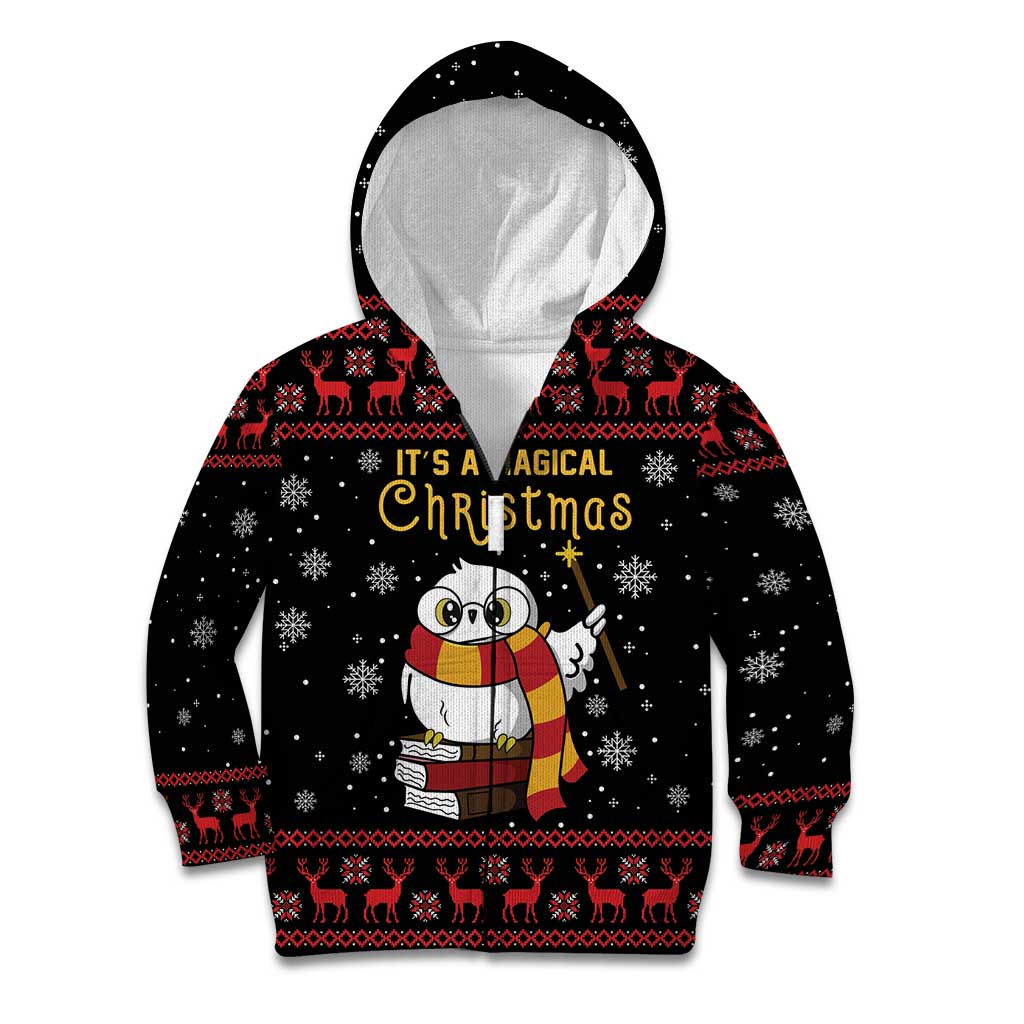 Magical Christmas Kid Hoodie Owl Book Xmas DT04 - Wonder Print Shop