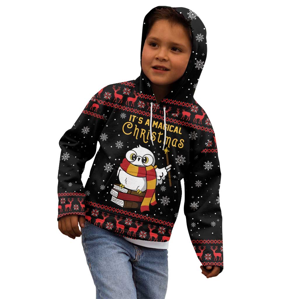Magical Christmas Kid Hoodie Owl Book Xmas DT04 - Wonder Print Shop