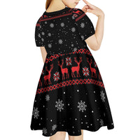 Magical Christmas Kid Short Sleeve Dress Owl Book Xmas DT04 - Wonder Print Shop