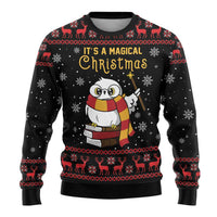 Magical Christmas Ugly Christmas Sweater Owl Book Xmas DT04 - Wonder Print Shop