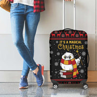 Magical Christmas Luggage Cover Owl Book Xmas DT04 - Wonder Print Shop