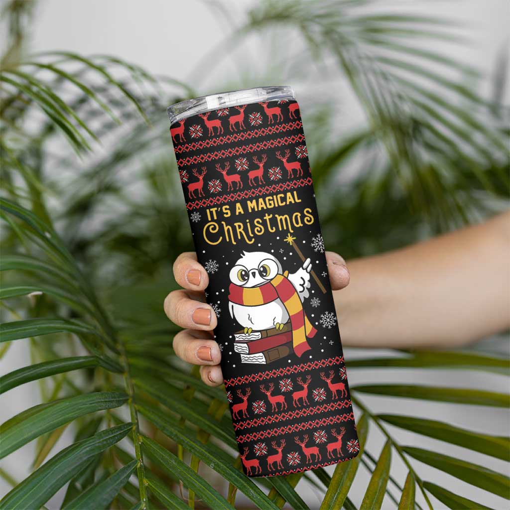 Magical Christmas Skinny Tumbler Owl Book Xmas DT04 - Wonder Print Shop