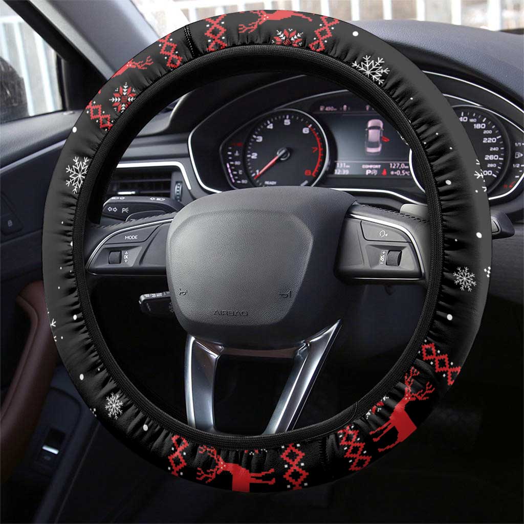 Magical Christmas Steering Wheel Cover Owl Book Xmas DT04 - Wonder Print Shop