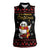 Magical Christmas Women Sleeveless Polo Shirt Owl Book Xmas DT04 - Wonder Print Shop
