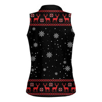 Magical Christmas Women Sleeveless Polo Shirt Owl Book Xmas DT04 - Wonder Print Shop