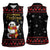 Magical Christmas Women Sleeveless Polo Shirt Owl Book Xmas DT04 - Wonder Print Shop