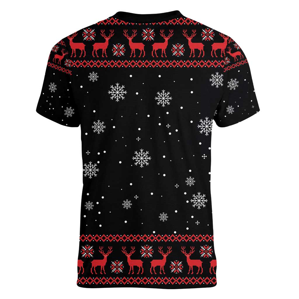 Magical Christmas Women V-Neck T-Shirt Owl Book Xmas DT04 - Wonder Print Shop