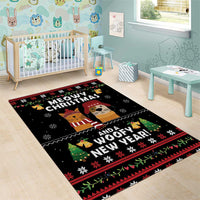 Meowy Christmas And Woofy New Year Area Rug DT04 - Wonder Print Shop