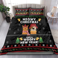 Meowy Christmas And Woofy New Year Bedding Set DT04 - Wonder Print Shop