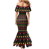 Meowy Christmas And Woofy New Year Family Matching Mermaid Dress and Hawaiian Shirt DT04 - Wonder Print Shop