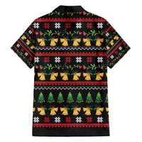 Meowy Christmas And Woofy New Year Family Matching Off The Shoulder Long Sleeve Dress and Hawaiian Shirt DT04 - Wonder Print Shop