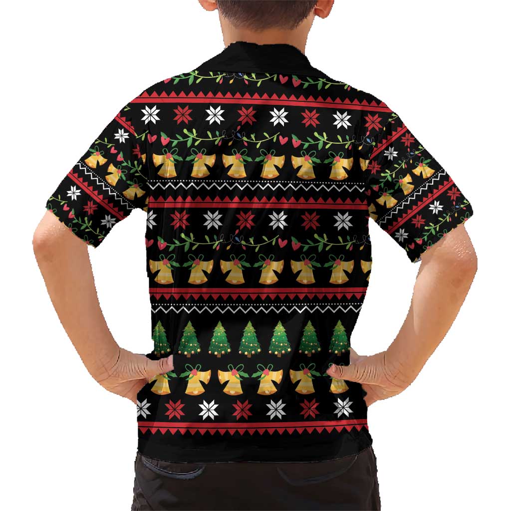 Meowy Christmas And Woofy New Year Family Matching Short Sleeve Bodycon Dress and Hawaiian Shirt DT04 - Wonder Print Shop