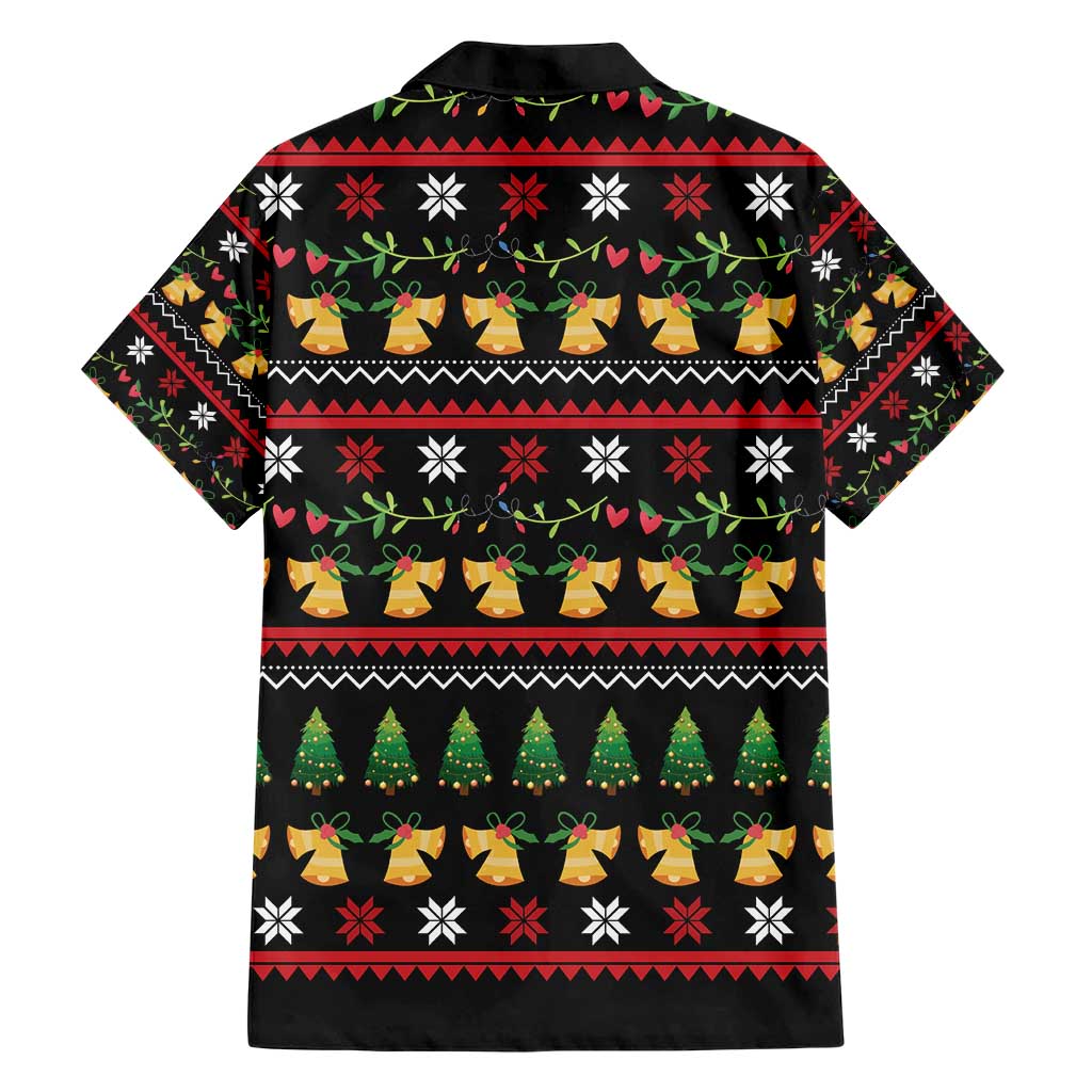 Meowy Christmas And Woofy New Year Family Matching Short Sleeve Bodycon Dress and Hawaiian Shirt DT04 - Wonder Print Shop