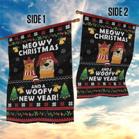 Meowy Christmas And Woofy New Year Garden Flag DT04 - Wonder Print Shop