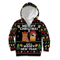 Meowy Christmas And Woofy New Year Kid Hoodie DT04 - Wonder Print Shop