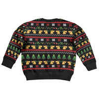 Meowy Christmas And Woofy New Year Kid Ugly Christmas Sweater DT04 - Wonder Print Shop