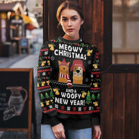 Meowy Christmas And Woofy New Year Ugly Christmas Sweater DT04 - Wonder Print Shop