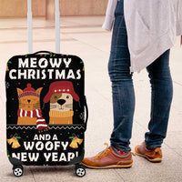 Meowy Christmas And Woofy New Year Luggage Cover DT04 - Wonder Print Shop