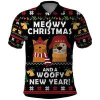 Meowy Christmas And Woofy New Year Polo Shirt DT04 - Wonder Print Shop