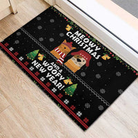 Meowy Christmas And Woofy New Year Rubber Doormat DT04 - Wonder Print Shop