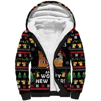 Meowy Christmas And Woofy New Year Sherpa Hoodie DT04 - Wonder Print Shop