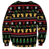 Meowy Christmas And Woofy New Year Sweatshirt DT04 - Wonder Print Shop