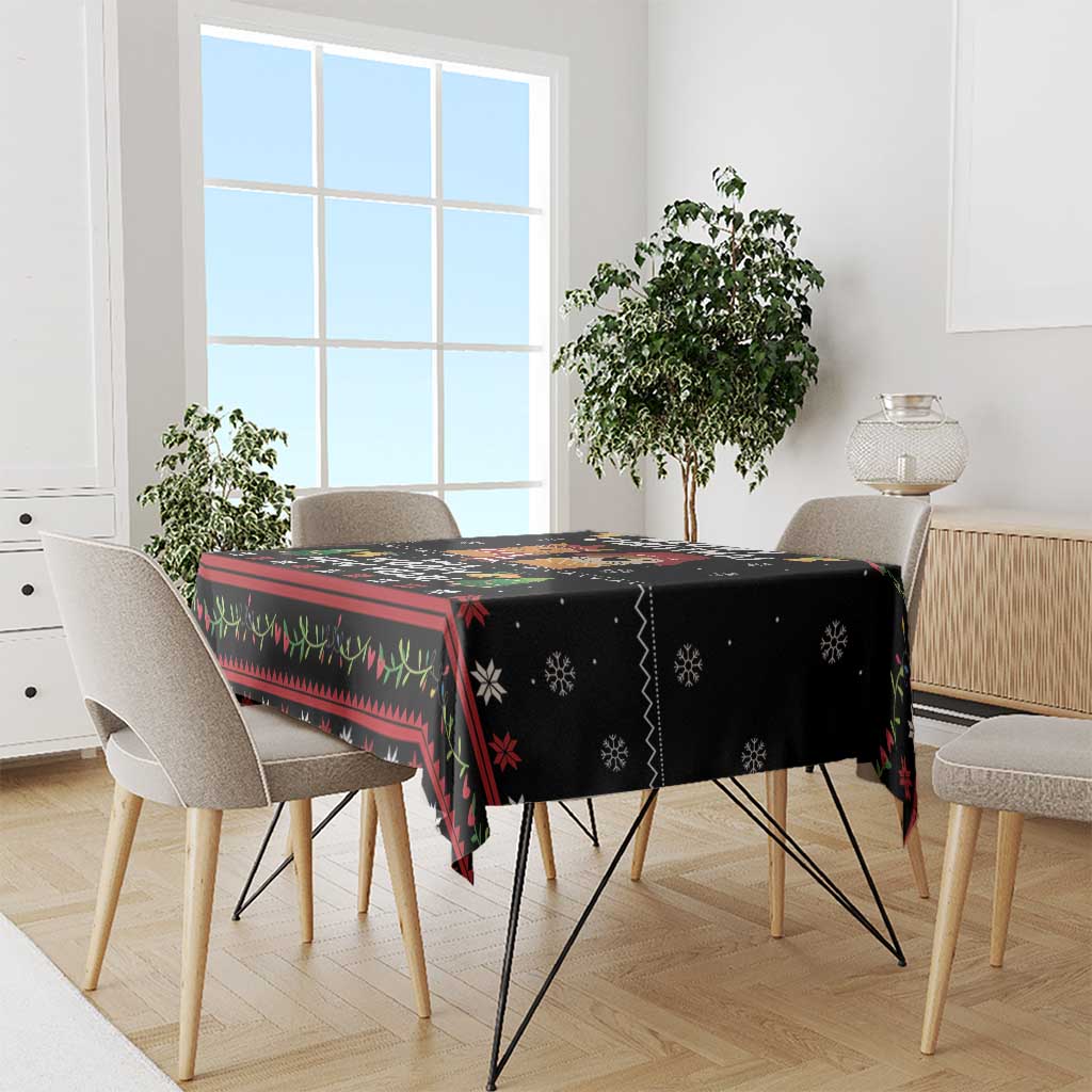 Meowy Christmas And Woofy New Year Tablecloth DT04 - Wonder Print Shop