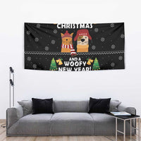 Meowy Christmas And Woofy New Year Tapestry DT04 - Wonder Print Shop