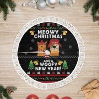 Meowy Christmas And Woofy New Year Tree Skirt DT04 - Wonder Print Shop