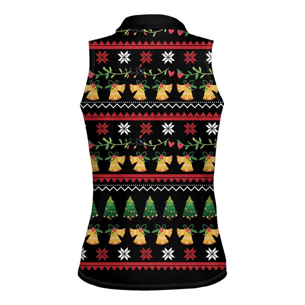 Meowy Christmas And Woofy New Year Women Sleeveless Polo Shirt DT04 - Wonder Print Shop