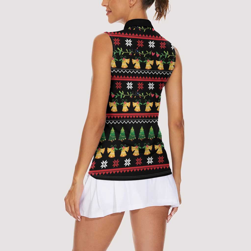 Meowy Christmas And Woofy New Year Women Sleeveless Polo Shirt DT04 - Wonder Print Shop