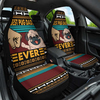 Best Pug Dad Ever Car Seat Cover Pug Dog Christmas Awesome Dad DT04 - Wonder Print Shop