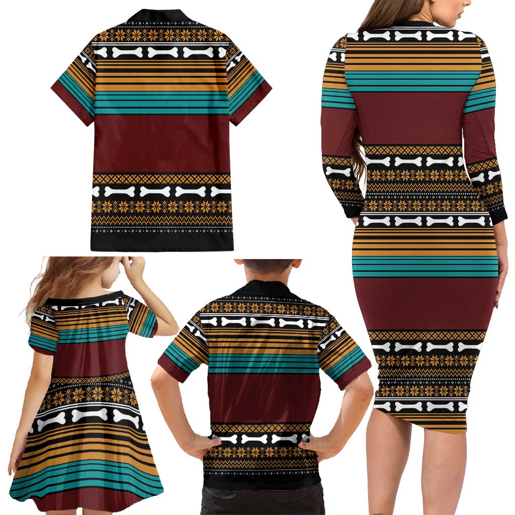 Best Pug Dad Ever Family Matching Long Sleeve Bodycon Dress and Hawaiian Shirt Pug Dog Christmas Awesome Dad DT04 - Wonder Print Shop