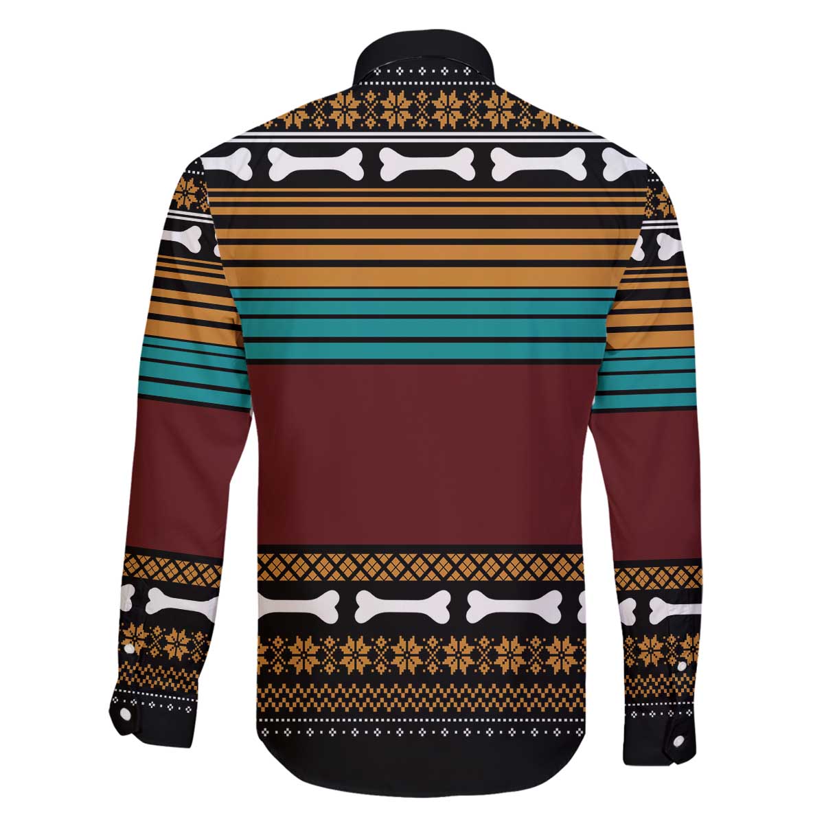 Best Pug Dad Ever Family Matching Off The Shoulder Long Sleeve Dress and Hawaiian Shirt Pug Dog Christmas Awesome Dad DT04 - Wonder Print Shop